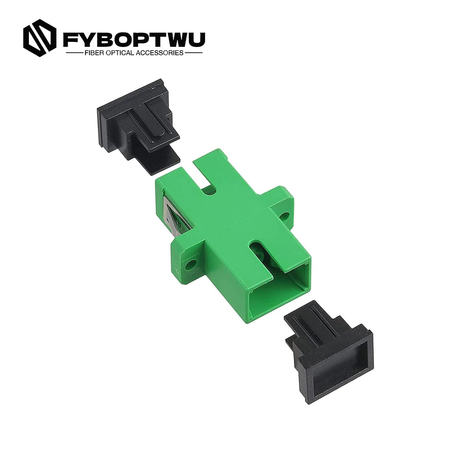 100 pcs SC Fiber Optical Coupler SC Singlemode (SM) Simplex Fiber Optic Adapter SC Female to SC Female APC Simplex Single Mode Network Internet Connector Adapter