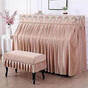 Piano Volledige hoes Staande piano Toetsenbordhoes Stoelhoes Europese stijl Prinses Borduurwerk Modieus Elegante franjes…