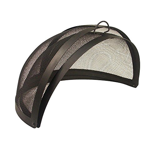 Catalina Creations AD112-TSv2 Heavy Duty Fire Pit, Easy Access, Hinged, Spark Screen, 24"
