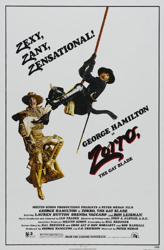Amazon.com: Zorro, The Gay Blade 11 x 17 Movie Poster - Style B