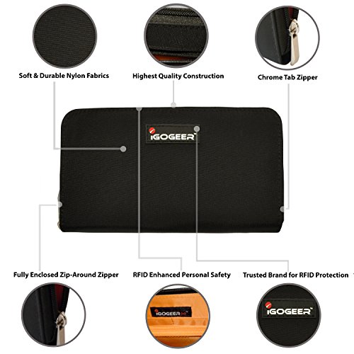 Women Wallet W05 Women RFID Travel Clutch Purse Passport Wallet Zipper Wallet for Women4