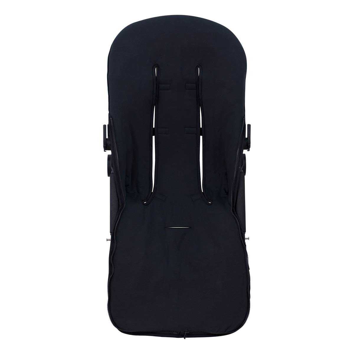 JYOKO KIDS Saco Universal para Cochecito y silla de Paseo, Saco de abrigo para Carrito de Bebé Con Forro de Algodón, Primavera/Entretiempo (BLACK SERIES, ALGODON)
