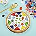 EXCEART Glass Tiles Stained Glass Pieces for Crafts Supplies for Creative Projects to Use for All Ages