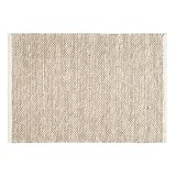 Hausattire Jute Woven Area Rug 2'x3' - Natural, Small Boho Farmhouse Rugs for Living Room, Bedroom, Kitchen, Entryway Front Door | Beige Outdoor Indoor Rustic Accent Bathroom Mat - 24x36 Inch