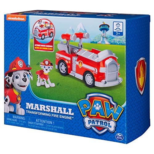 Paw Patrol Marshall's Transforming Fire Truck With Pop-Out Water Cannons, For Ages 3 And Up #TOP7