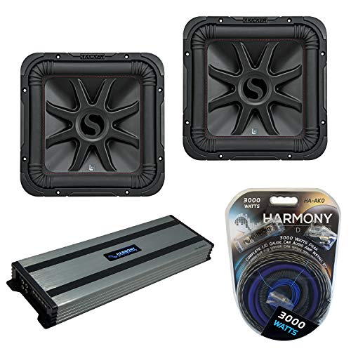 Harmony Audio Kicker (2) 45L7R122 Car Audio L7R Square 12