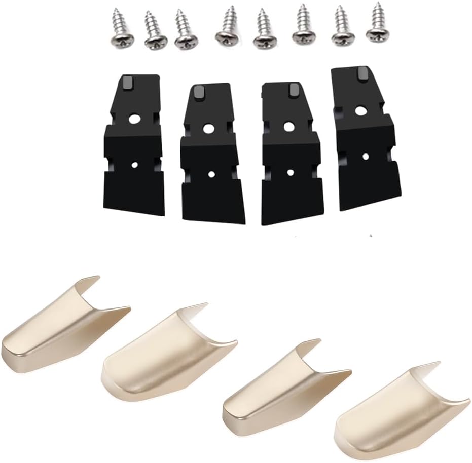 Pull Strap 2 Door Repair Kit Combo Set Compatible with 2003-2011 Lincoln Town Car (Pull Strap + End caps)