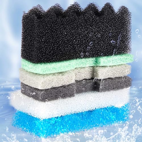 Image of Threlaco 32 Pcs Filter Media Compatible with Fluval 106 /107, Aquarium Replacement Maintenance Kit, Including Biological Sponge, Ammonia /Phosphate /Nitrite Remover Pad, Aquarium Towel, Grease