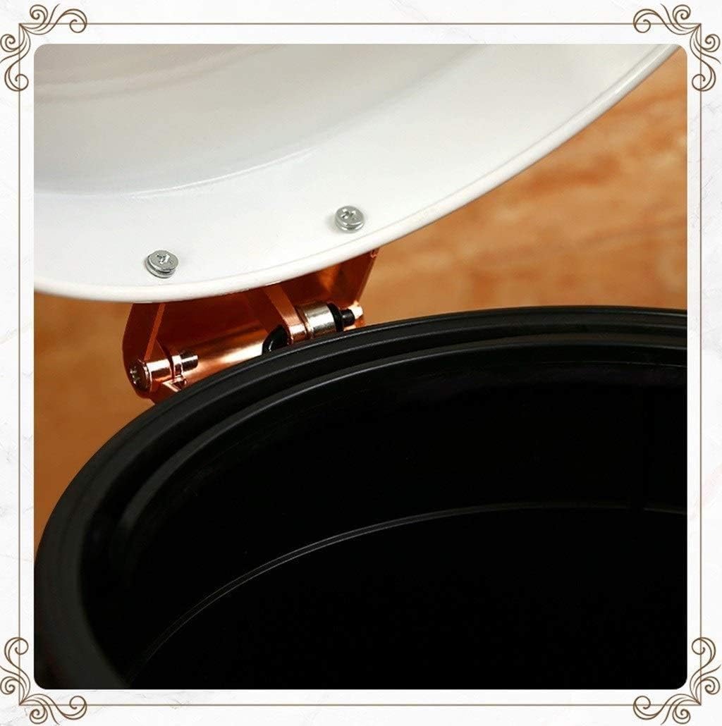 Cestini Gettacarte a Pedale Cestini Decorativi in ​​Metallo Camera da Letto Soggiorno Cestini Soggiorno(10L)