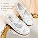 DREAM PAIRS Toddler Girl's Dress Shoes Mary Jane Rhinestone Ballerina Flat for Party, Birthday, Performance, Wedding,Size 12 Little Kid,White,ANGEL-66-1