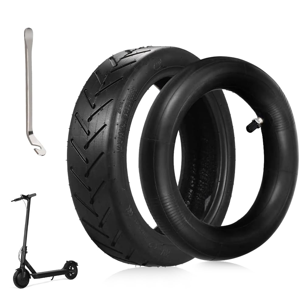 mizikuu 8 1/2 Electric Scooter Tyre, 8.5 inch Electric Scooter Rubber Tires with Crowbar Pram Inner Tubes Outer Tyre Replacement Wheels for Xiaomi M365/M365 Pro and 8.5 Inch Universal Tires