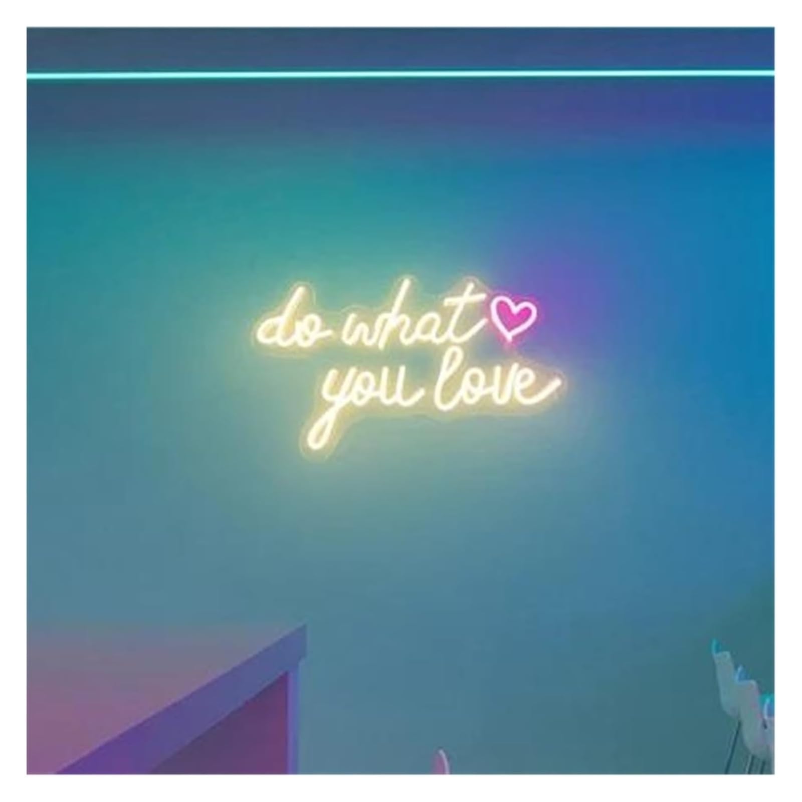 Decoraciones de neón para interiores Lámpara de neón ambiental relajante para pared, sala estar, dormitorio, cafetería y noche(A)