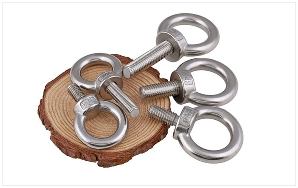 Bullone a occhiello in acciaio inossidabile A2 304 Anello di sollevamento marino Foro for anello for vite M3-M24 for fune (Color : 1pcs, Size : M10x50 Bullone a occhiello in acciaio inossidabile A2 304 Anello di sollevamento marino Foro for anello for vite M3-M24 for fune (Color : 1pcs, Size : M10x50
