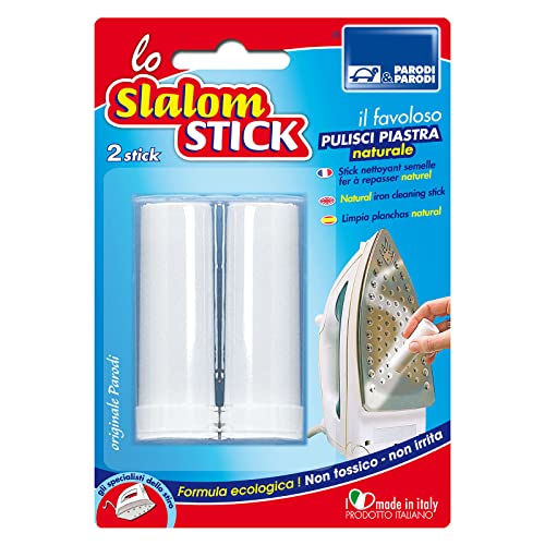 PARODI & PARODI- Stick Pulizia Piastra Ferro da Stiro, Accessori da Casa Ideale per Pulire Ferro da Stiro Verticale o con Caldaietta, Perfetto per la Rimozione del Calcare e Residui, Origine Naturale