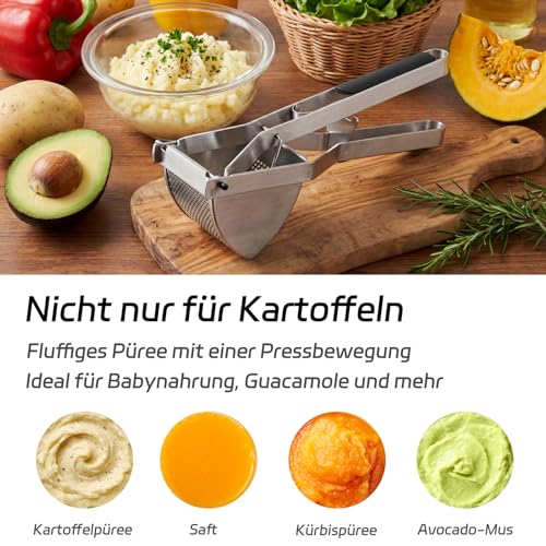 Foto von SPEENSUN Kartoffelpresse, Edelstahl Stampfer, großer 650ml Behälter