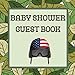 Baby Shower Guest Book: sign in book for baby shower ( Boys )+ gift list tracker and Keepsake Pages | Advice for Parents Sign-In | Camouflage Camo Theme