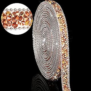 3 Yards Resin Rhinestone Ribbons Self Adhesive Diamond Ribbon Crystal Ribbon Roll Glitter Resin Diamond Ribbons Bling Rhinestone Ribbon for DIY Art Crafts (Silver AB Color, 0.4 Inch)