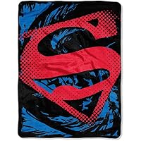 Northwest DC Comics Superman, Super Rip Shield Micro Raschel -