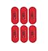 TRU BARBER Hair Grippers for Men and Women - Salon and Barber, Hair Clips for Styling, Sectioning, Cutting and Coloring, Nonslip Grips, Hair holder (Red)