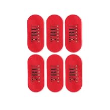 TRU BARBER Hair Grippers for Men and Women 6pcs Bundle - Salon and Barber, Hair Clips for Styling, Sectioning, Cutting and Coloring, Nonslip Grips, Hair holder Red