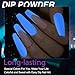 Glow in the Dark Dip Powder Set – Luminous Neon Dip Powder for Nails, Long-Lasting Fluorescent Nail Powder, Easy Application, Nail Art Design for Natural Nails, Acrylic Nails & Tips,Dip-28g-YG-3