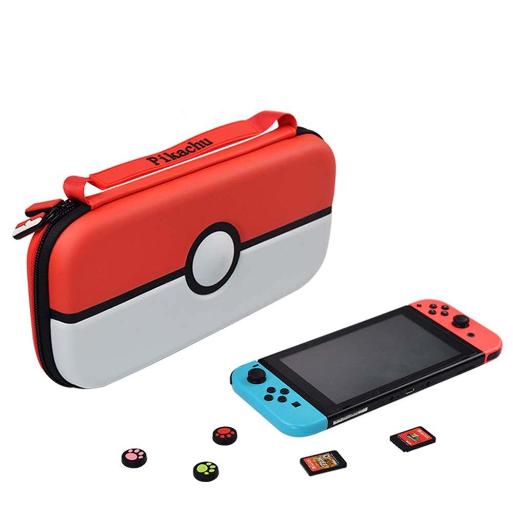 Carrying Case for Nintendo Switch and Accessories, Portable Nintendo Pokémon Travel Case，Fits 12 Game Card Slots Portable Travel Case: Video Games
