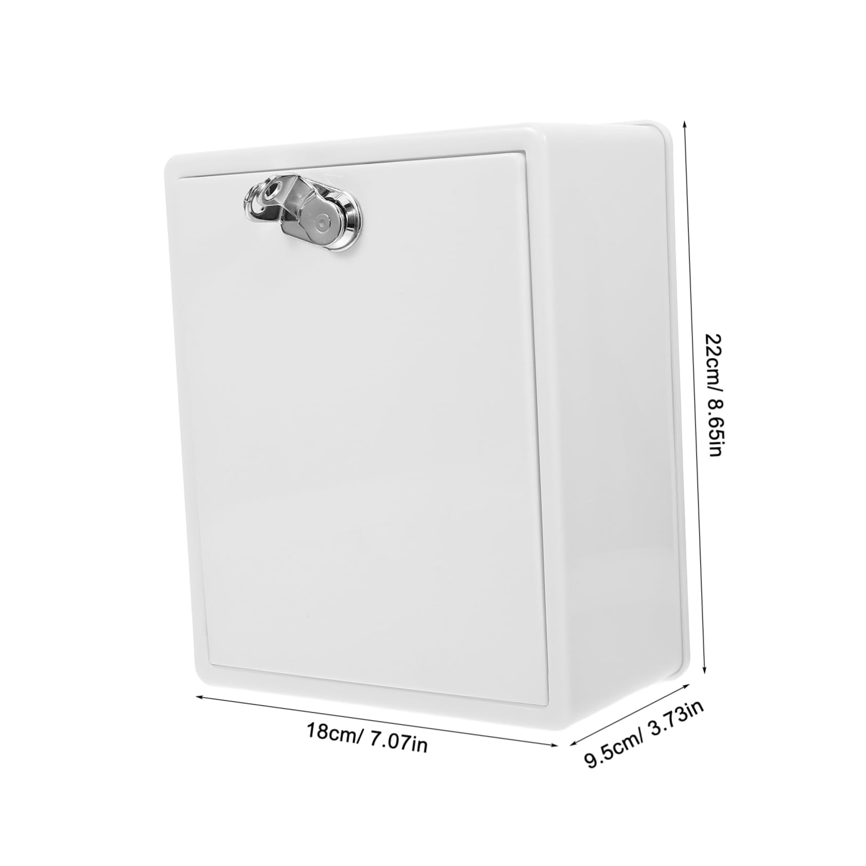 Balacoo Box Box Milk Collector Dairy Pump Mail Bag Lock Formula Carton Key Holder Held Breastmilk Drink Cabinets Milk Jug Milk Storage Crate Juice Door Beverage Freezer Abs White