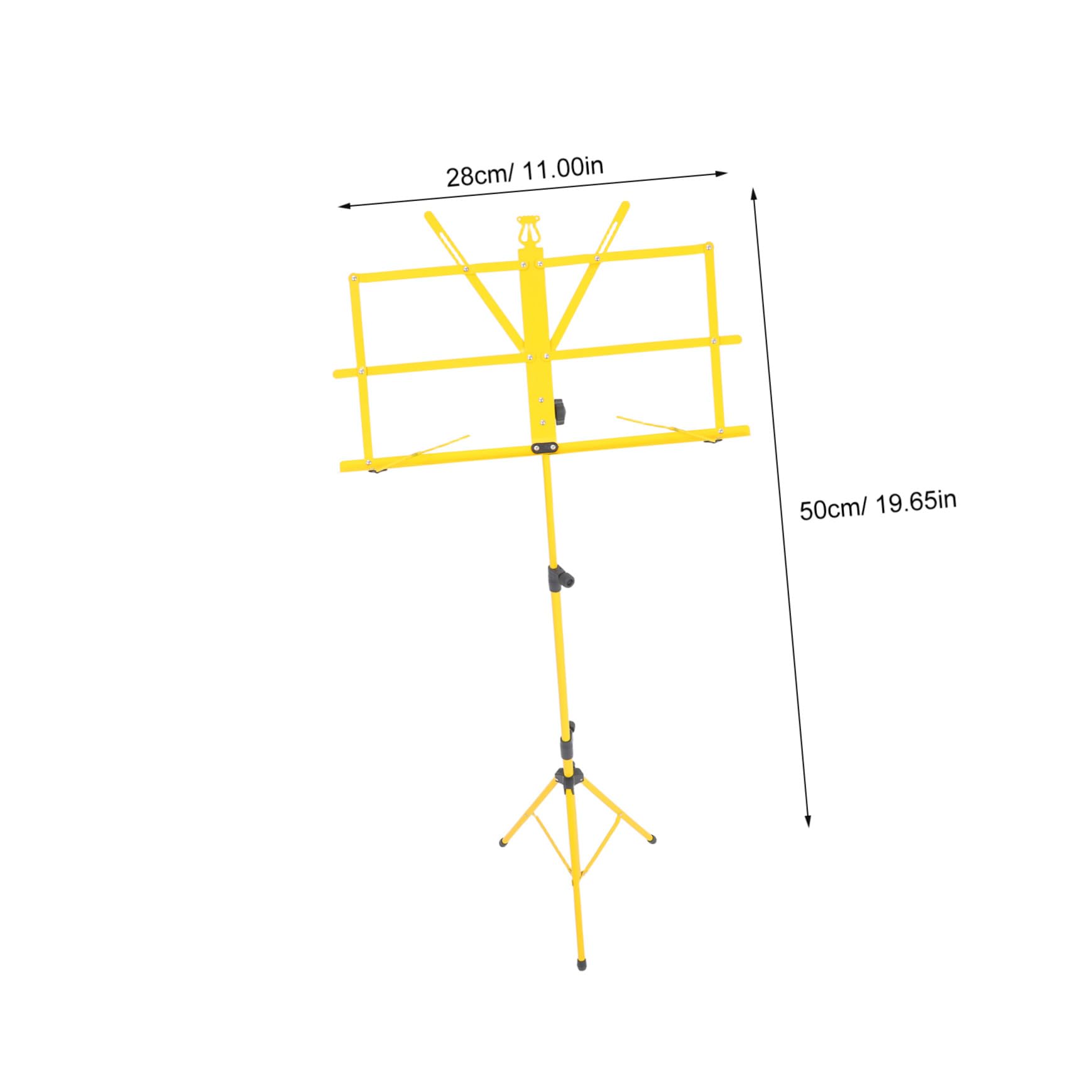 Support De Pupitre Réglable Et Pliable Pour Guitare Accessoire Portable Et Pliable Pour Livre De Chansons Trépied Pour Musique Accessoires Pour Pupitre De Bureau Jaune