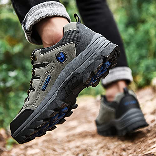hongrenamz Men's Trekking Shoes Waterproof Walking Shoes Low Rise Hiking Boots Trail Running Cycling Mountaineering4