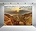 BELECO 7x5ft Fabric Israel Desert Mountains Backdrop Photography Judean Desert Sunrise, Rugged Rocky Cliff Natural Landscape Background for Travel Hiking Party Decorations Photo Studio Props