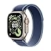 Produktbild Apple Watch Ultra 3 GPS + Cellular 49 mm Premium Smartwatch für Lauftraining und Kombinationssport mit robustem Titangehäuse in Natur und Trail Loop in Blau/Hellblau (M/L)