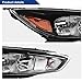 XuChenKJ Headlights Assembly Compatible with 2015 2016 2017 2018 Ford Focus S SE ST Halogen Head lights Headlamp Factory OE Style (Black Housing)
