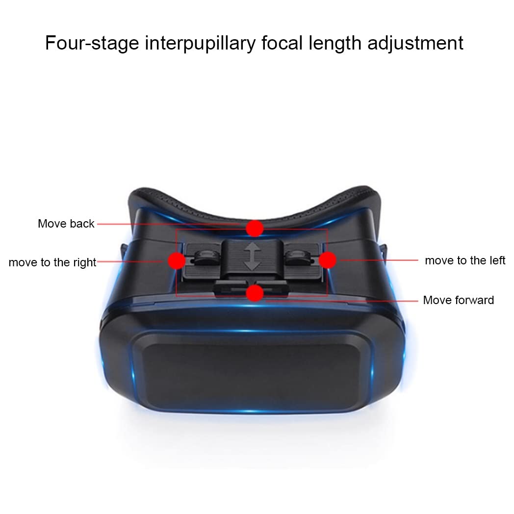 Gafas de Realidad Virtual, 3D VR Gafas con Controlador Bluetooth para Juegos Visión Panorámico VR Glasses para iPhone 13 Pro Max/13 Pro/13/12/11, para Samsung Galaxy S21, Huawei, Xiaomi