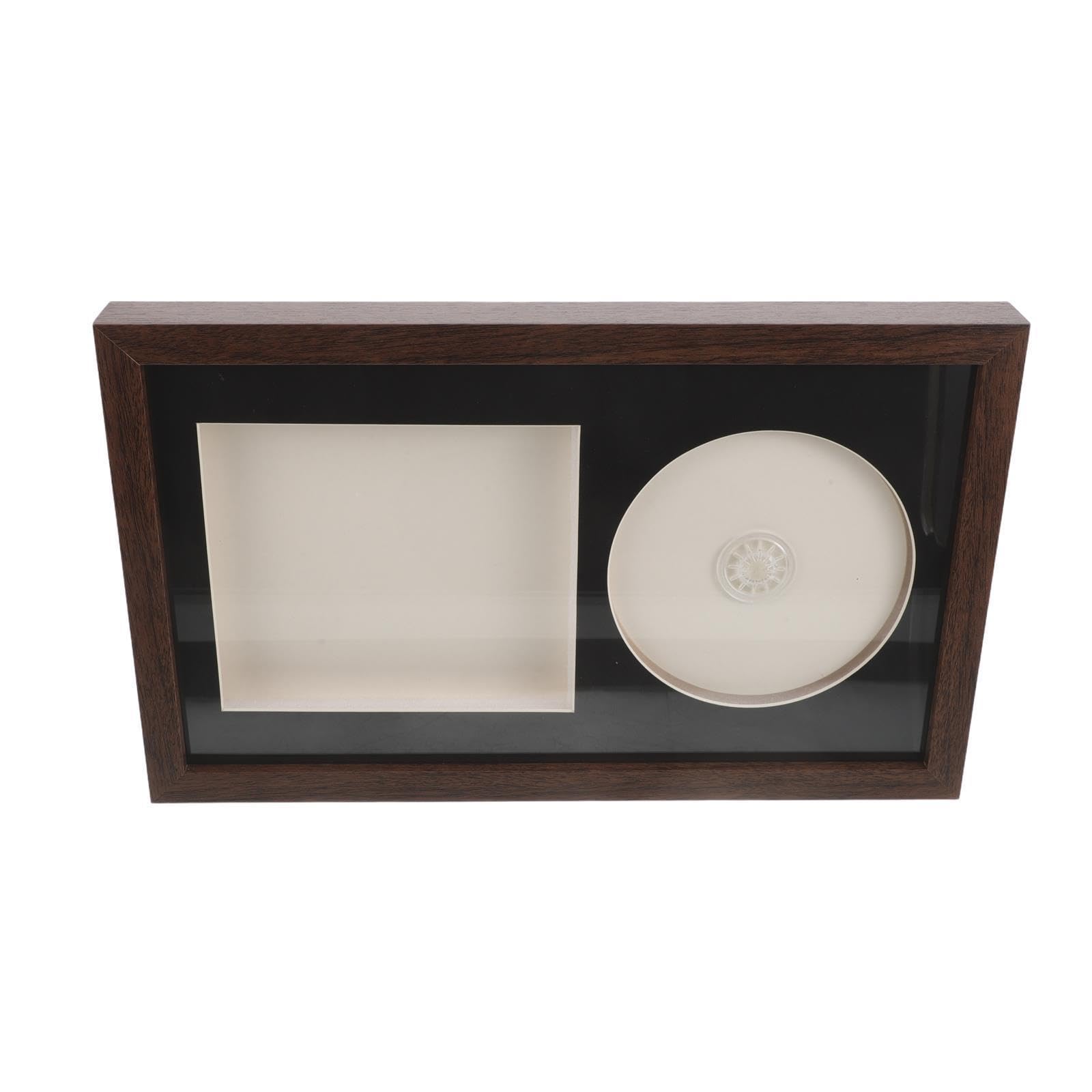 Cabilock Cornice Espositore per Album Musicali e CD Design Cavo 3d in Legno e Plastica, Supporto Stabile Salvaspazio per Scrivania e Angolo Musica