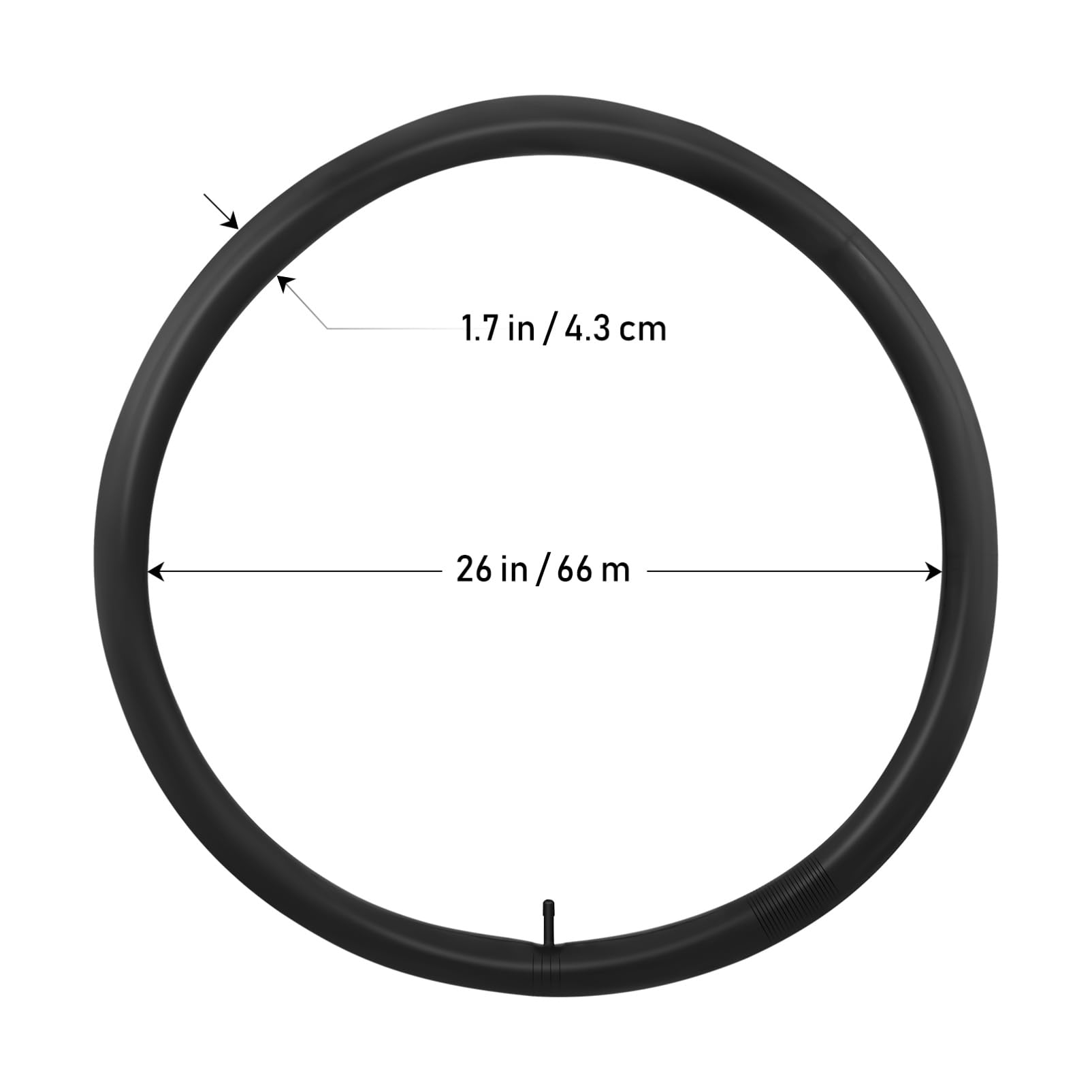 UPKOCH 2 Stück Fahrradschläuche 26x1,75/2,125 Butyl Schläuche Für Mountainbike Und Rennrad Robust Und Widerstandsfähig Ersatz Innenschlauch Für Fahrräder Fahrradreparatur Und Wartung