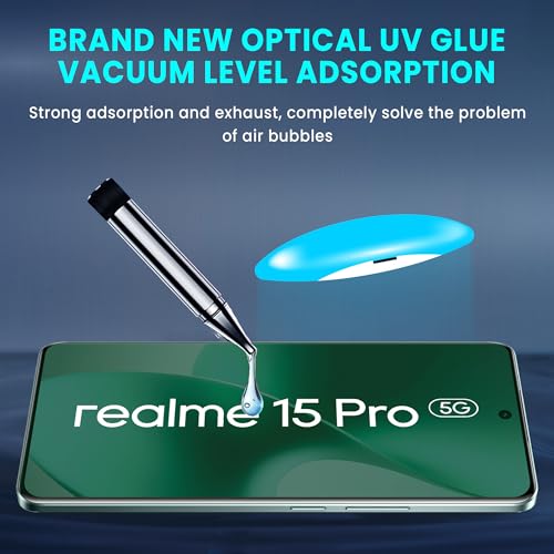 Image of FIRST MART Anti-Spy Privacy Tempered Glass for Realme 15 / Realme 15 Pro - 9H Screen Protector, Anti-Peeping, Bubble-Free, Edge to Edge [2 Pack]