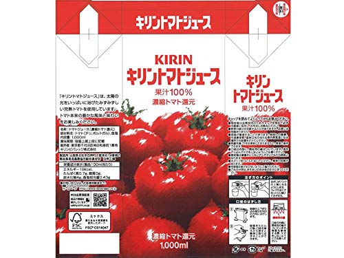 キリンビバレッジ キリン トマトジュース 1000ml LLスリム ×6本 の商品画像 1