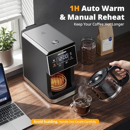AIRMSEN 5 Cup Grind & Brew