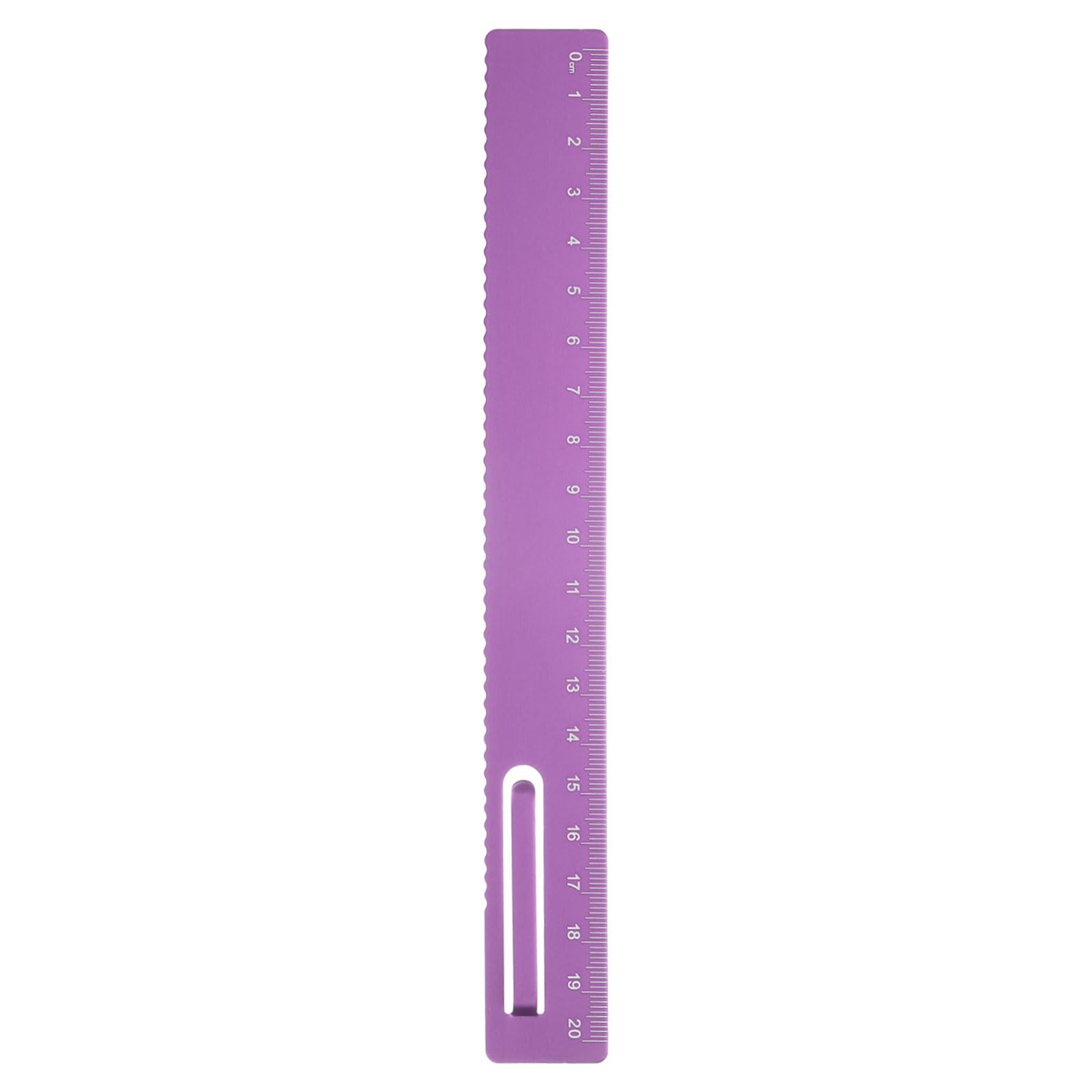 sourcing map Straight Ruler 20cm Metric Metal Aluminum Alloy Measuring Bookmark Clip Ruler Scale Tool for Measure Study Reading Classroom Office, Rose
