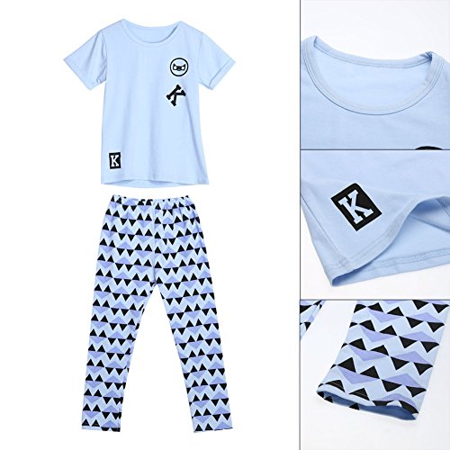 Diamondo Infantil Meninas Letra Impressão Camisetas Calças Leggings Roupas Roupa (Idade (Ano): 3-4Y)