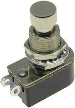 KAISH Pack of 2 SPST 2-Pin Momentary Soft Touch Push Button Electric Guitar Pedal Foot Switch OFF(ON)
