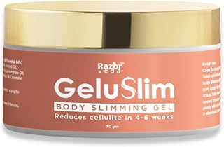 Razor Veda Gelu Slim Anti Cellulite Gel & Slimming Gel - Made of Natural Oils for Body, Tummy & Waist, 50gm Price In India