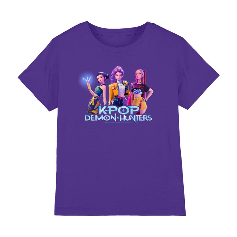 Netflix Kpop Group Kids T-Shirt - Purple - 9-11 Years - Cotton