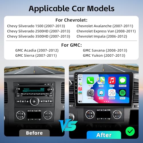 Car Radio Upgrade for Chevy Silverado 2007-2013 Tahoe GMC Sierra Yukon by ASENAGO - Used condition - Image 2