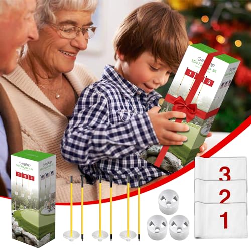 image for KINGTOP Miniature Golf Flagstick, Practice Putting Green Flags for Yar