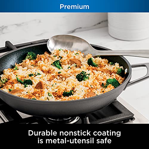 Ninja-C30830-Foodi-NeverStick-Premium-12-Inch-Everyday-Pan-with-Glass-Lid-Hard-Anodized-Nonstick-Durable-Oven-Safe-to-500F-Slate-Grey