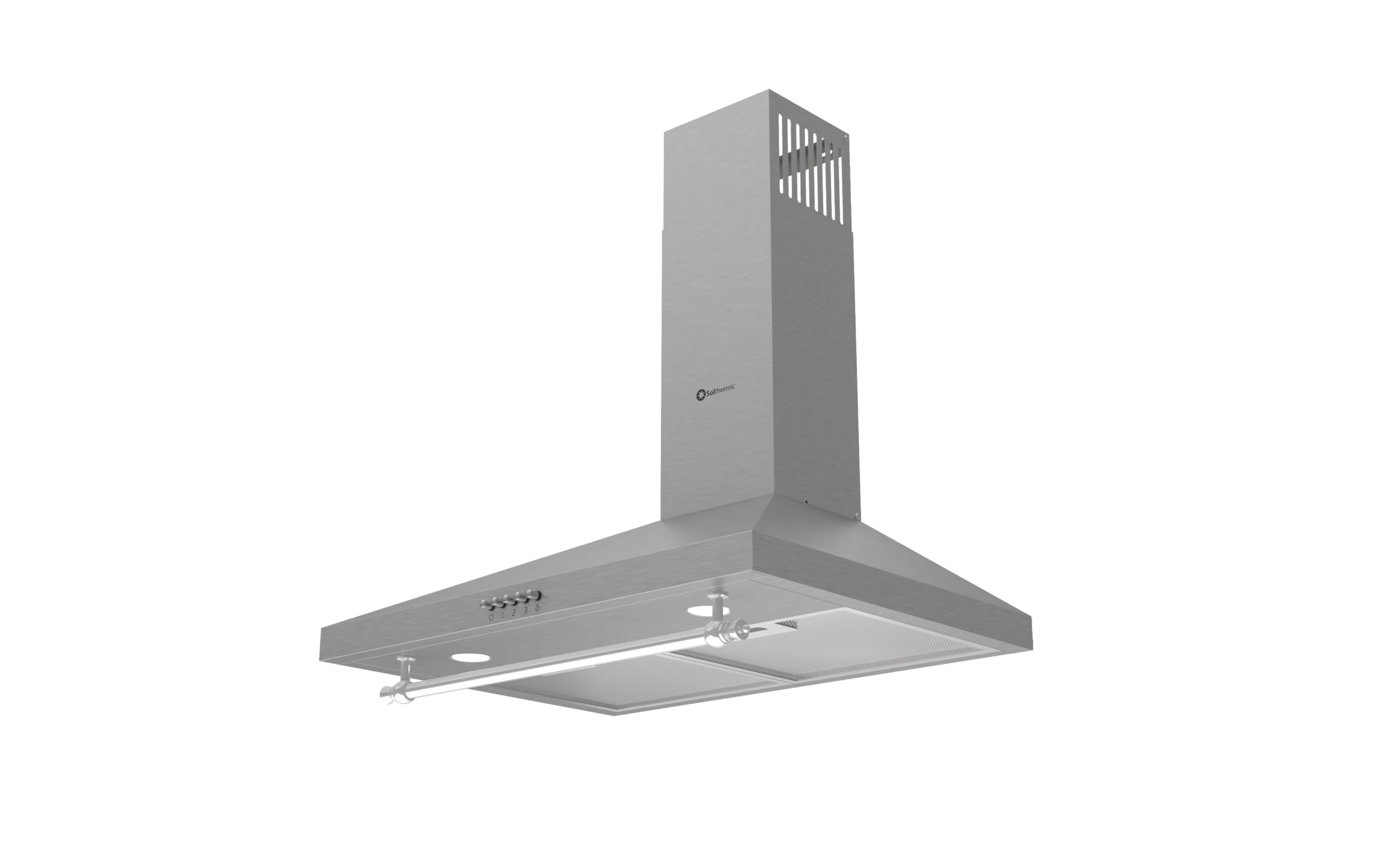 SOLTHERMIC H60P-INOX CAMPANA EXTRACTORA DECORATIVA INOX / 60 CMS / 350 m3/h/FILTROS METALICOS /**ALTA GAMA