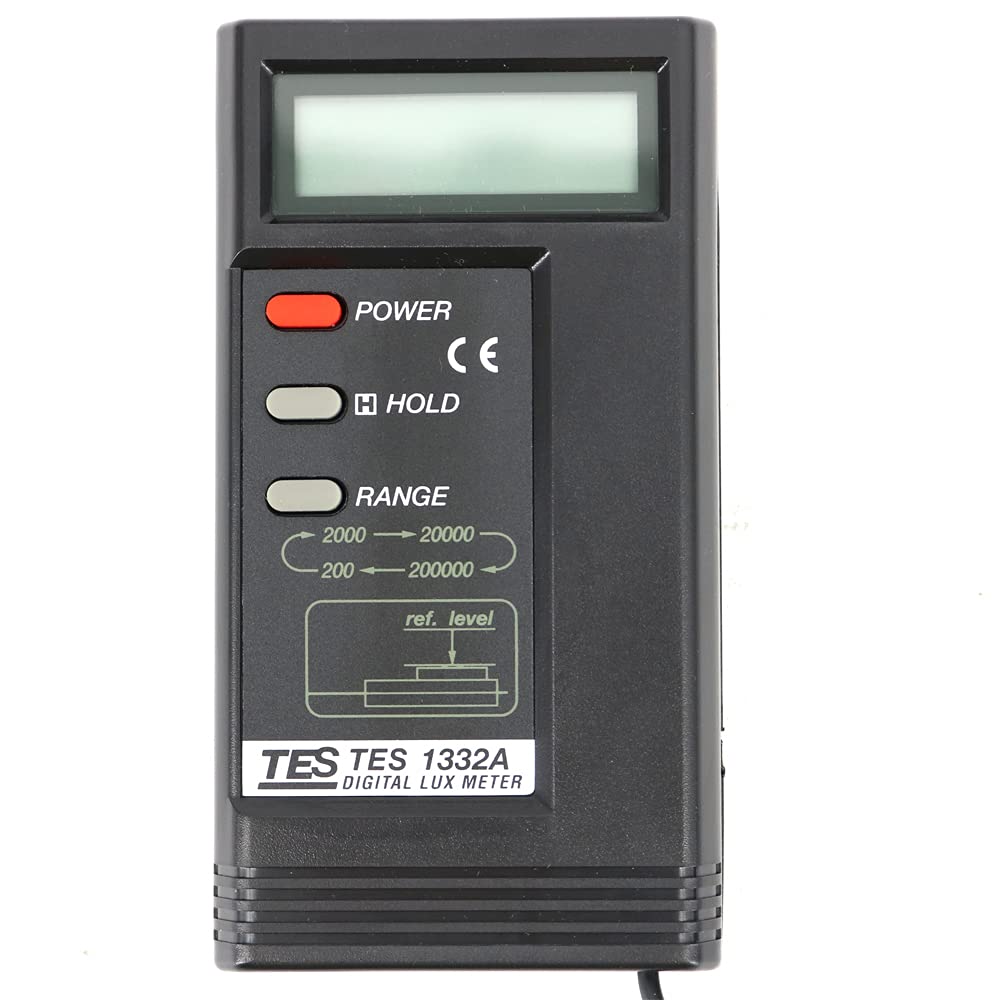 TES-1332A - Medidor digital de luminancia de lux 200/2000/20000/20000/200000 Lux