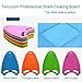 AiLike Swimming Board Shark Kickboard Training Aid Pool for Kids Adults (Pink+Yellow)
