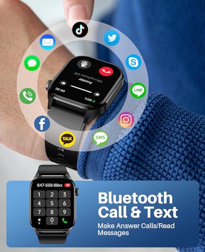 Souyie Smart Watch For Men Women, Infrared True Blood Oxygen Monitor, 2.04-Inch Amoled Display, Heart Rate Blood Pressure Sleep Monitor thumb #2
